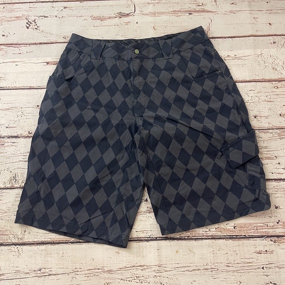 Lululemon‎ Long Shorts Size 34 Diamond Shape Cargo Pockets Mountain Bike Mens